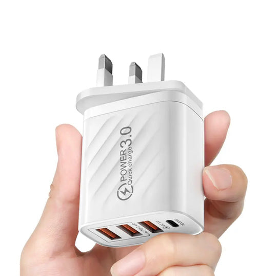 48W USB Charger 4Port Type C Quick Charge QC 3.0 For Samsung Xiaomi mi10 Huawei Charger adapter For Smartphones PD Fast Charging