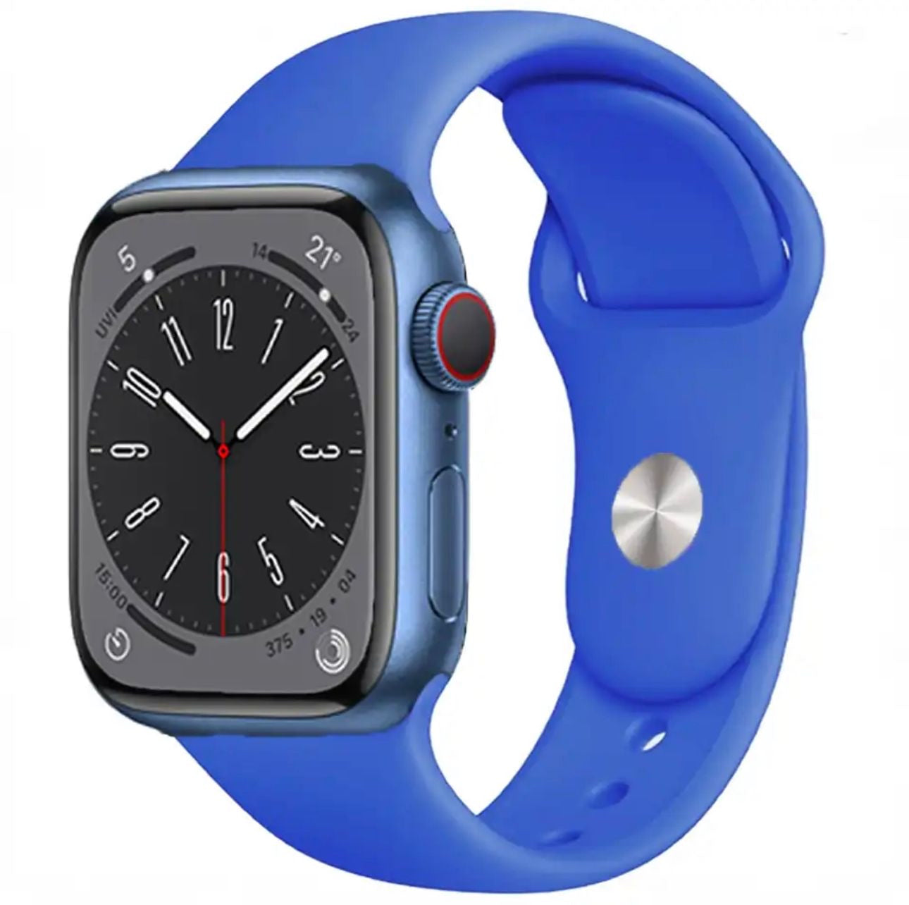 Silicone Strap For Apple Watch Series 8 7 6 5 4 3 SE