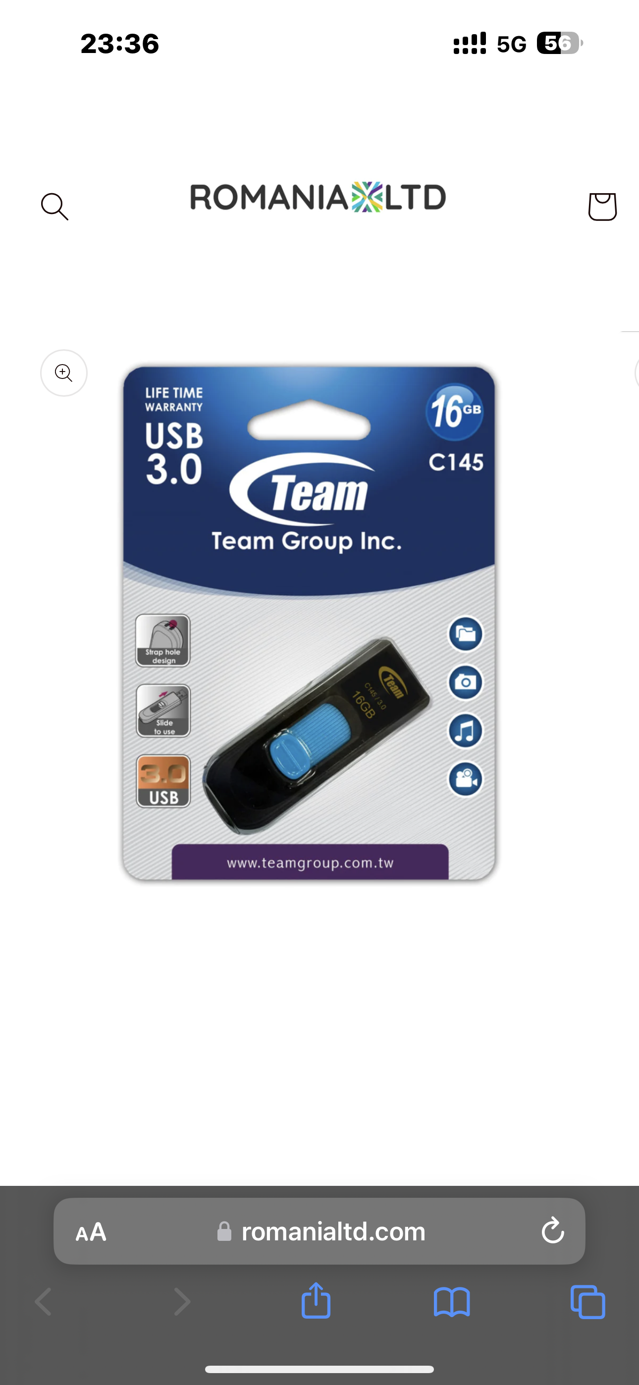 TEAM USB 3.0 BLUE USB FLASH DRIVE