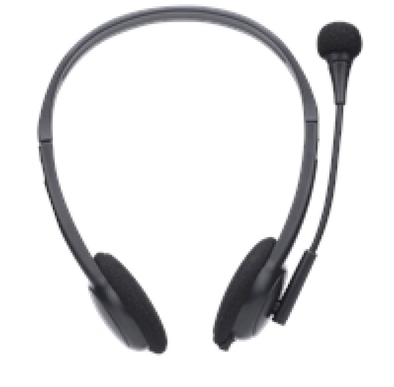 EVO LABS HP01 HEADSET WITH MIC, 2X 3.5MM CONNECTION, PLUG AND PLAY WITH 40MM AUDIO DRIVERS, BLACK