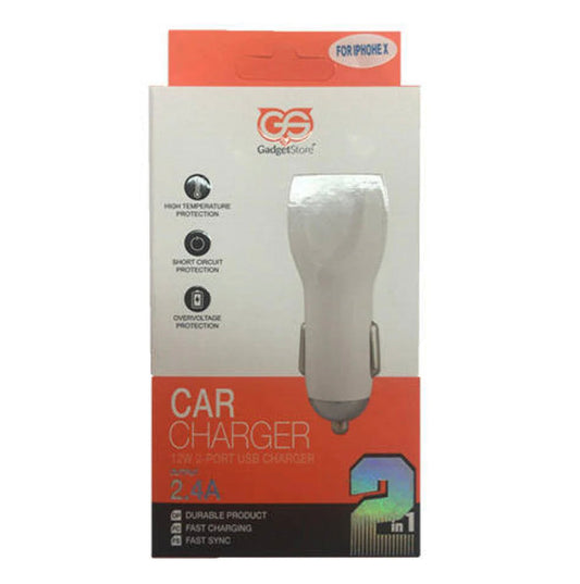 USB car charger & cable for iPhone