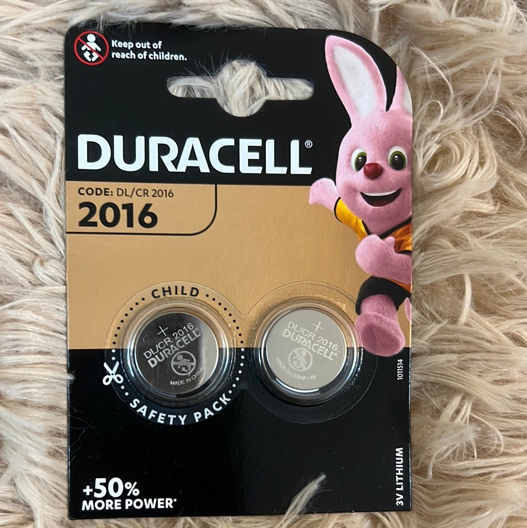 DURACELL DL/ CR2016 3V LITHIUM BATTERY