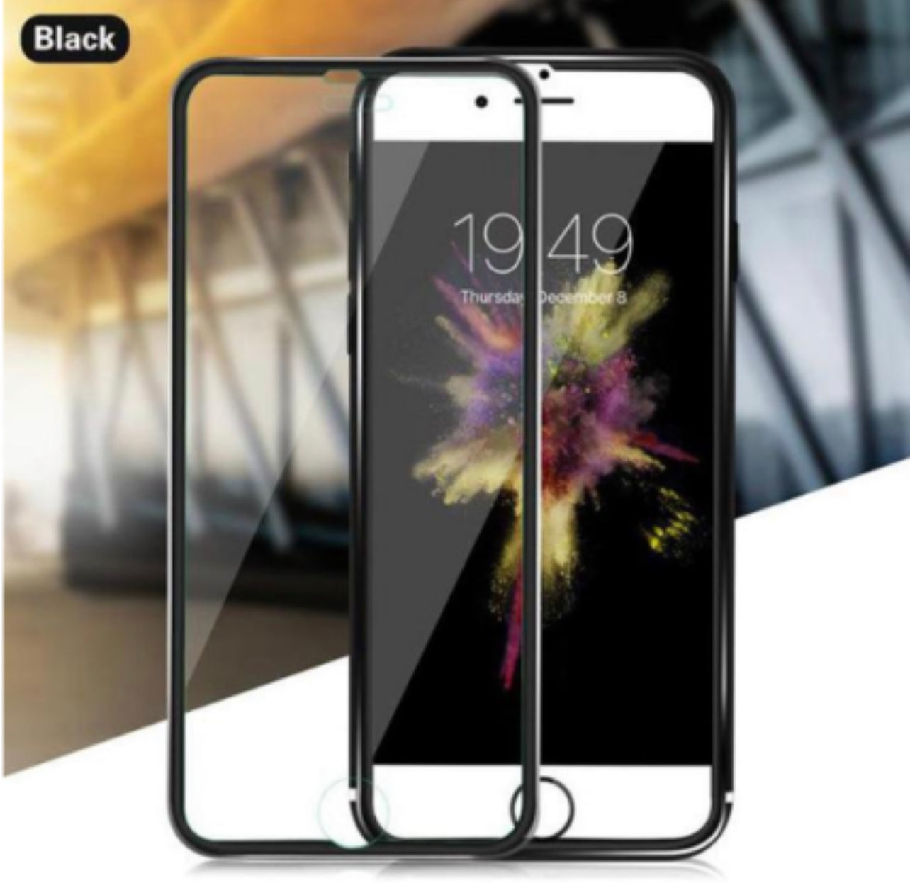 iPhone 14 screen protector clear black edge