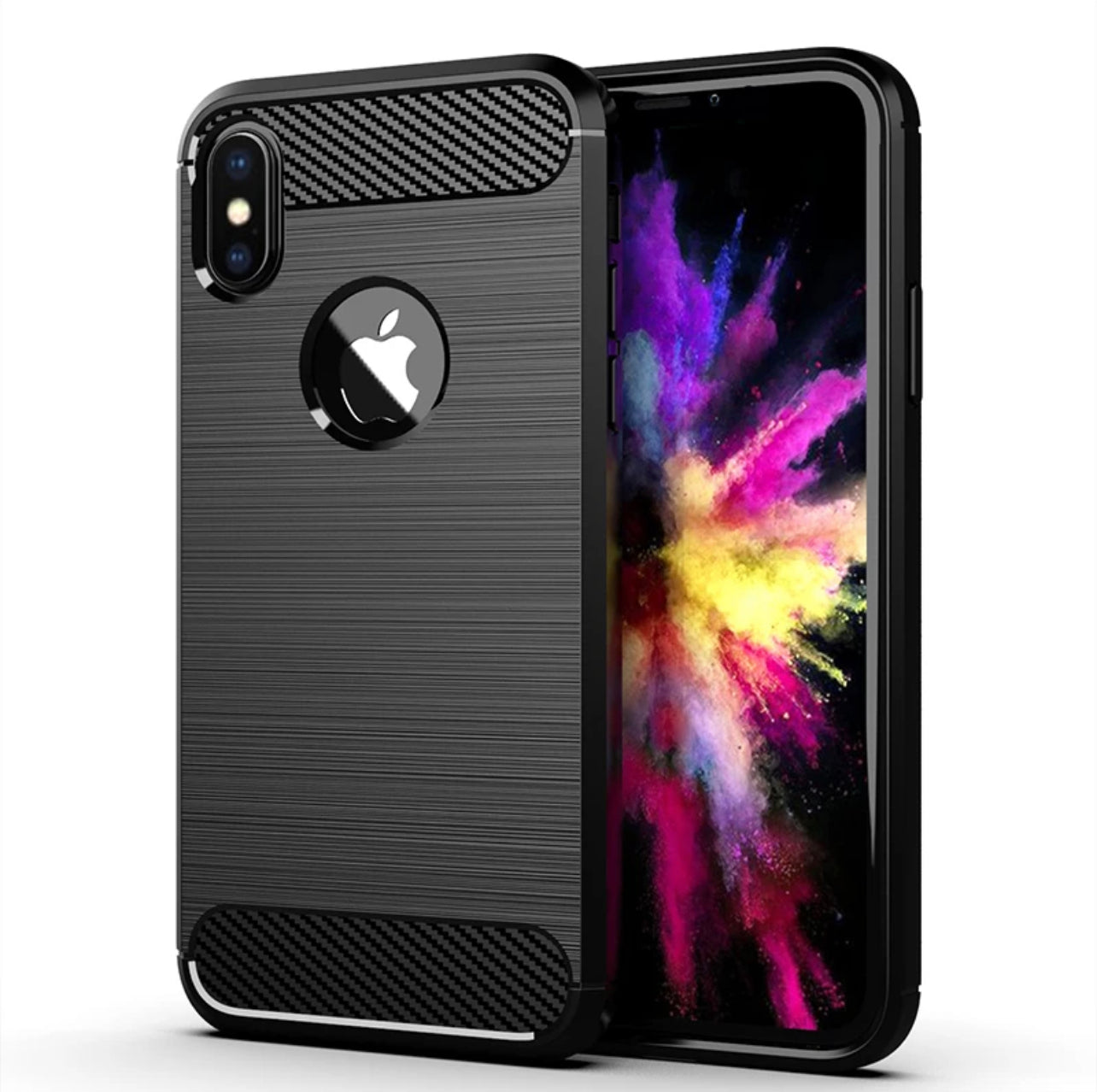 CARBON FIBER TEXTURE BACK COVER CASE FOR IPHONE